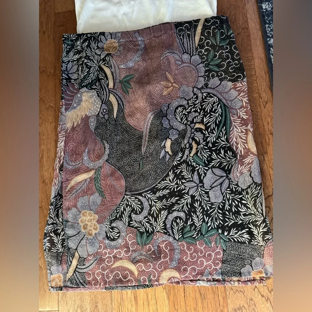 Handmade Vintage Fabric Pillowcase Floral Patterned sheer Skirt